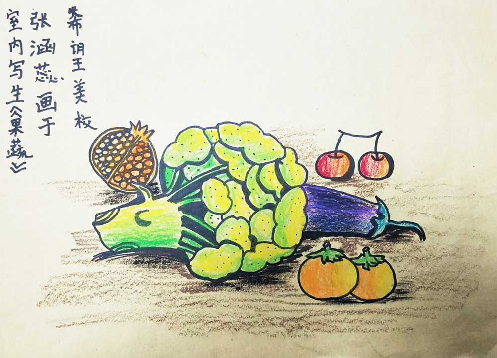 幼儿蔬菜绘画作品
