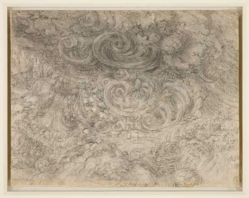 达·芬奇，《泛滥》，约1517-1518年