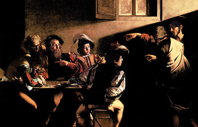 卡拉瓦乔名画作品《圣马太感召》