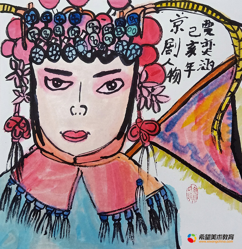 京剧人物:京剧是我们的国粹,让孩子了解中国传统文化是每一个孩子