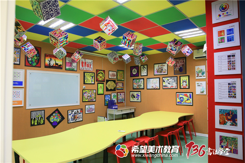 少儿美术培训画室布置案例图片展示【高清】