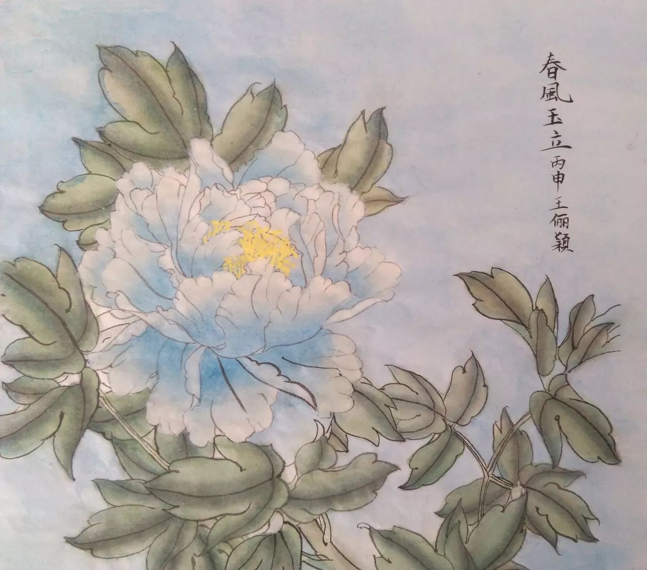 希望美术教育儿童美术作品:春风玉立 希望美术教育儿童美术作品:春风玉立
