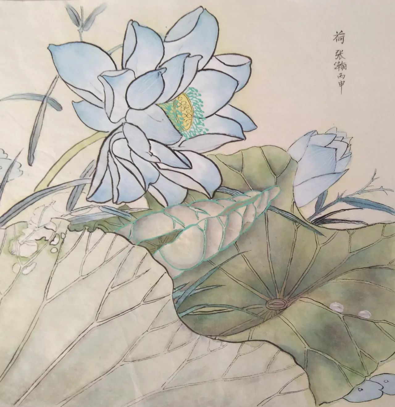 希望美术教育儿童美术作品:荷 希望美术教育儿童美术作品:荷