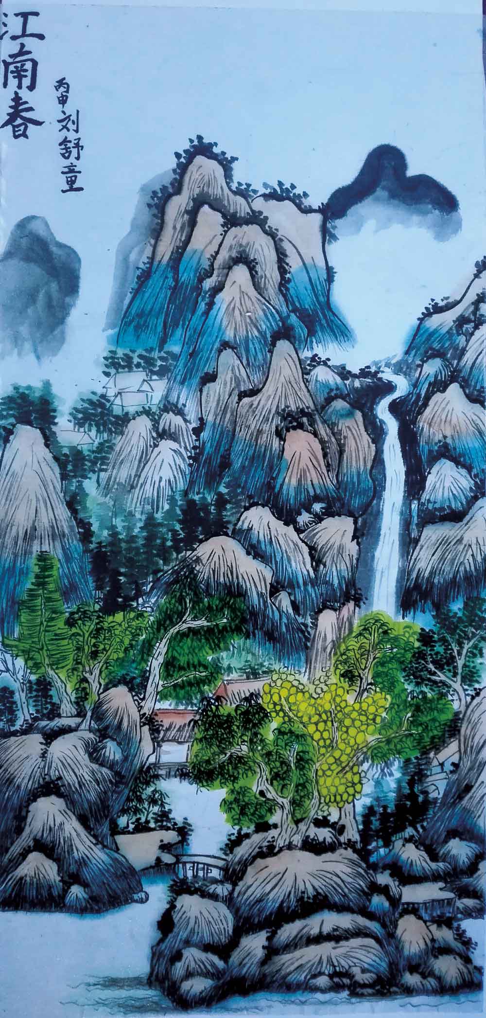 希望美术教育少儿美术作品：江南春