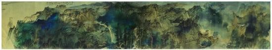 张大千十米巨幅《庐山图》