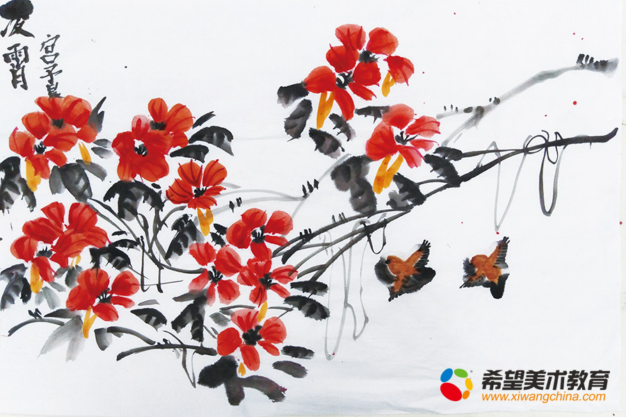 希望美术教育少儿美术作品良宵