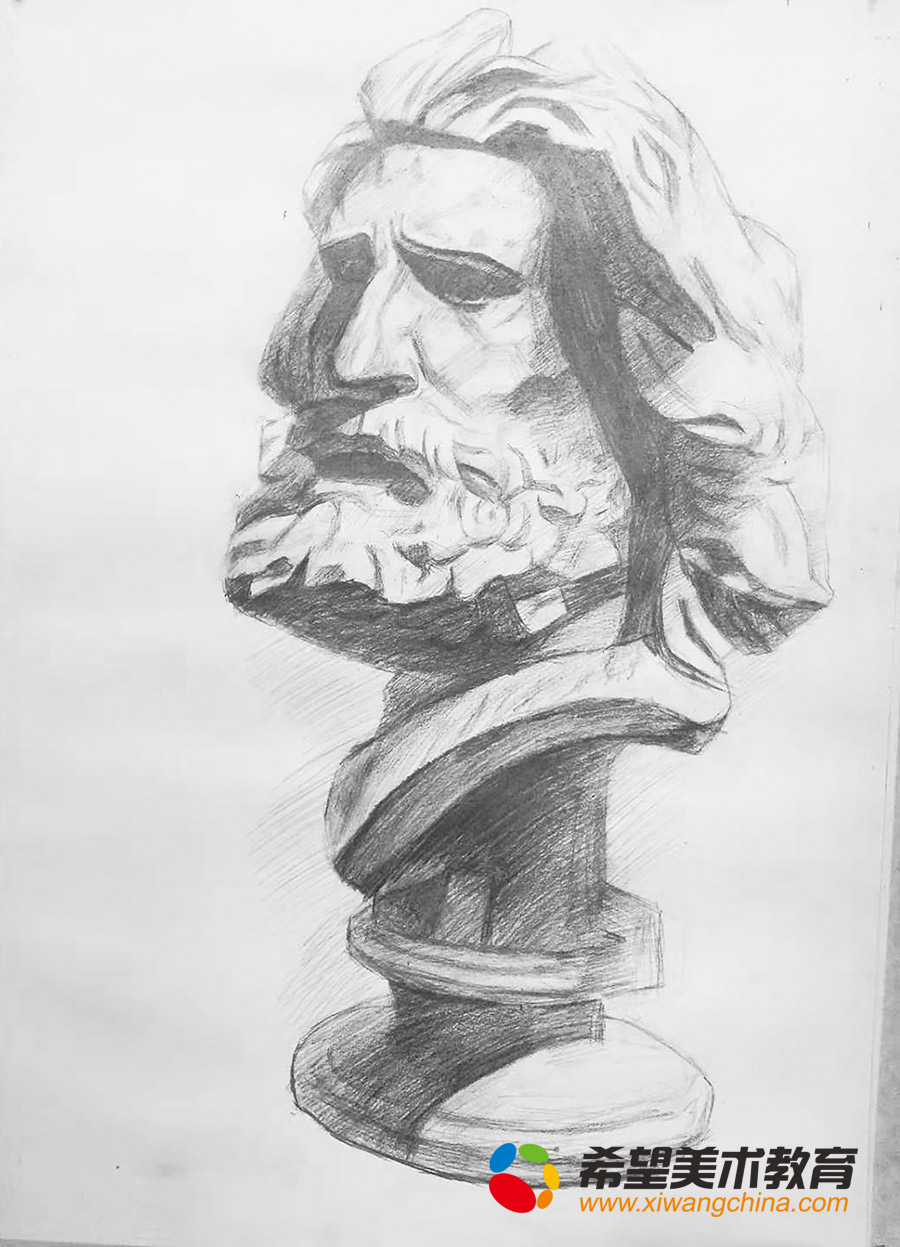 希望美术教育少儿美术作品素描