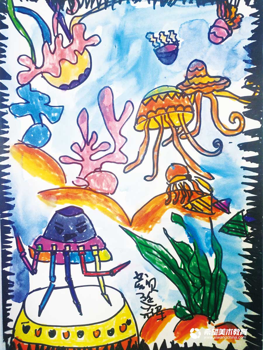 希望美术教育少儿美术作品