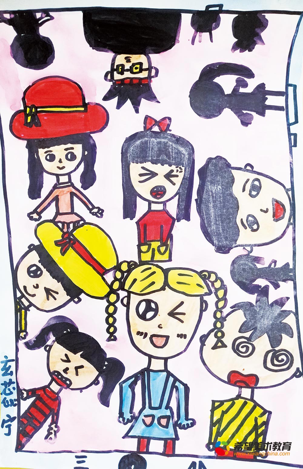 希望美术教育儿童美术场景画作品欣赏