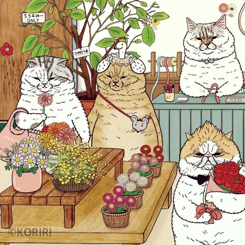 插画师笔下的肥猫