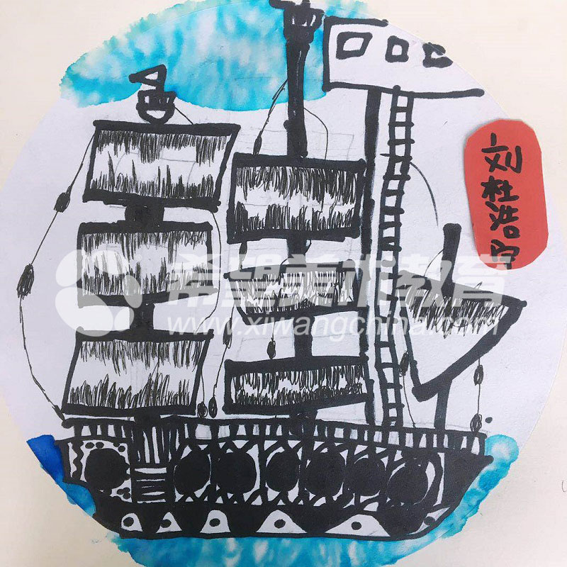 学生：刘杜浩宇-作品：一帆风顺.jpg