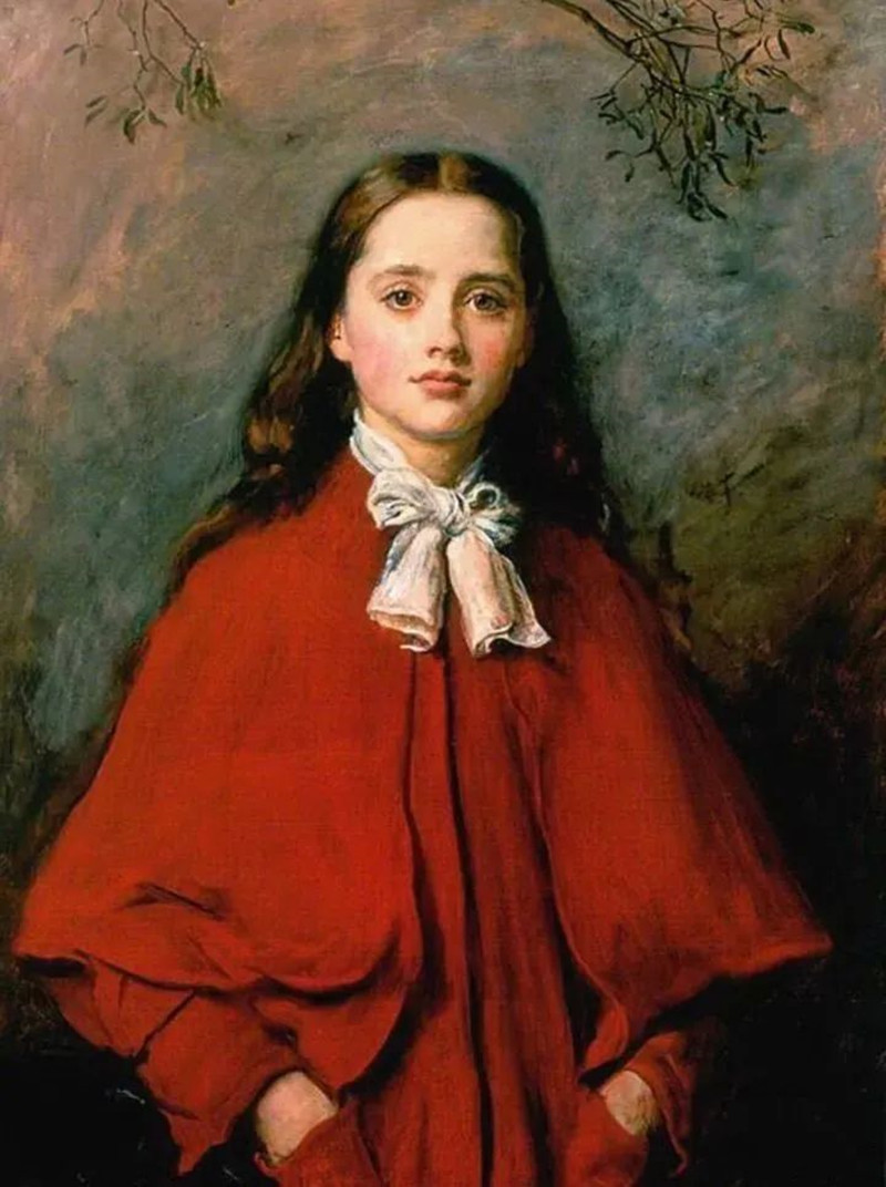 约翰·埃弗里特·米莱斯世界名画《明亮的眼睛》.jpg
