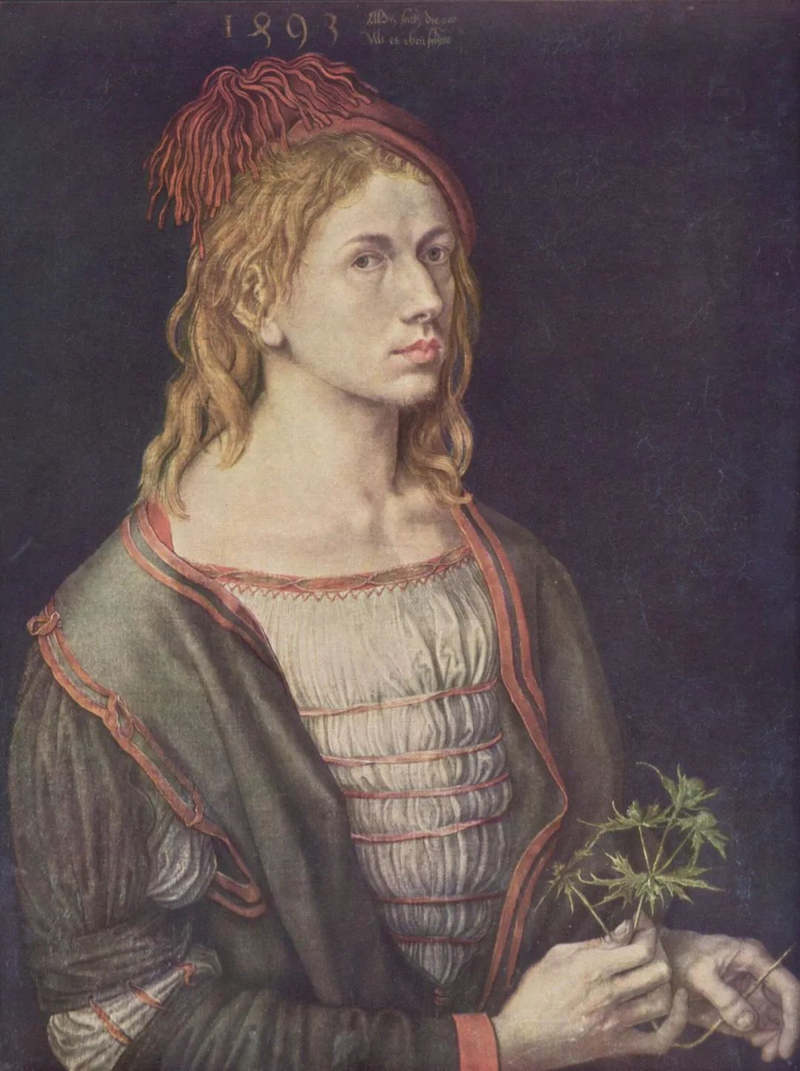 阿尔布雷特·丢勒世界名画《1493年的自画像》.jpg