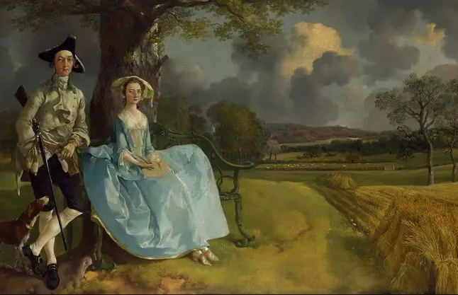 托马斯 • 庚斯博罗-《安德鲁夫妇》希望美术教育